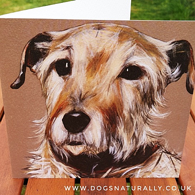 Jack Russell Dog Lover Portrait Art Card